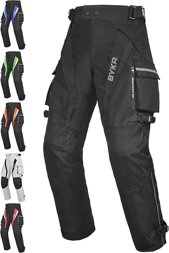 Motorcycle Pants for Men and Women Armored Cordura Overpants Enduro ATV Dual Sports Motocross Cargo Work Touring