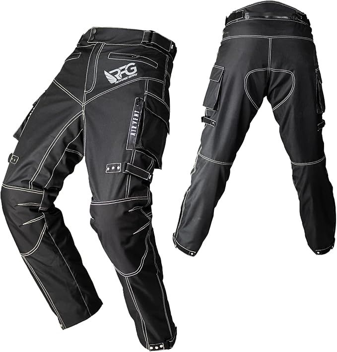 Revforge Gears RFG Motorcycle Pants Mens - Waterproof Motorcycle Riding Pants - Ventilation Zippers